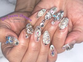 【自爪ネイル】ゴテゴテネイル