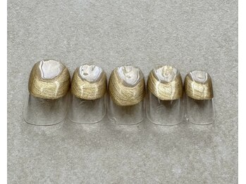 キャンアイドレッシー 長岡店(Can I Dressy)/ゴールドニュアンスネイル