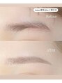スキンホリック 恵比寿駅前店(SKIN HOLIC) おでこの丸みや目を開けたときの二重線の丸みにフィットする眉へ
