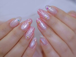 人魚ネイル　シェル　enoi 夏