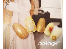 ネイル―ジュ 札幌大通店(nairouge*)/春♪立体囲みフラワー♪