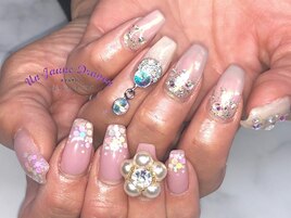 【自爪ネイル】アシメ大人ネイル