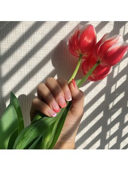 ミュウミュウ ミナミアオヤマ(mewmew minamiaoyama)/pink フレンチ