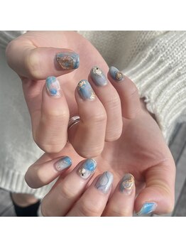 ステム(STEM.)/ブルー×グレー