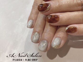 エーネイルサロン プラーカ本店(A-Nail Salon)/マグネット×べっ甲