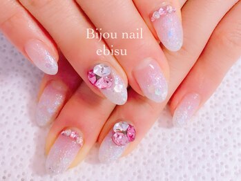 5980 3色vカット Pg ビジュネイル Bijou Nail のフォトギャラリー ホットペッパービューティー