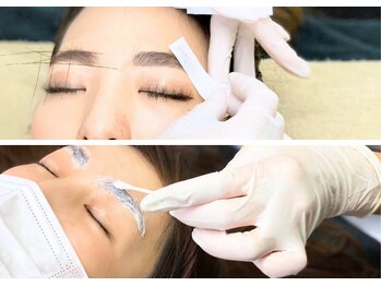 銀座ボニー 東京店の写真/アイブロウWax【眉毛ワックス5500円】左右バランス補修/高さ/眉を描きやすく無駄毛を除去♪朝のメイク時短!