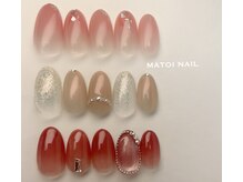 マトイ ネイル(MATOI NAIL)の雰囲気（オリジナル定額デザインA（毎月更新）6500円オフィス系デザイン）