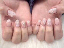 イマージュ(image)/ピンクツイードネイル☆SAYAKA