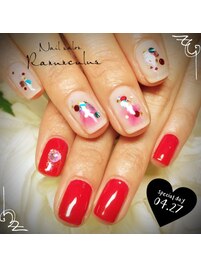 Red＆White☆お洒落Lady