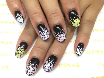 ネイルサロン コアラちゃん/【カラフルホロ☆ネイル】