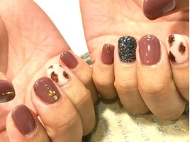 【大人気】秋冬ショートネイル