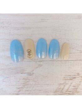 ネイルアンドまつ毛エクステ ルーナ イオン多摩平の森店/シンプルwinterカラー