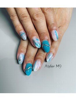 ホームサロンアトリエ エムナイン(Home Salon Atelier M9)/大人summer nail