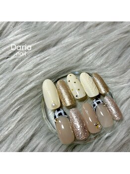 ダリア(Daria)/ニットネイルとチェックネイル♪