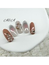 エーアンドエー 蕨店(A&A)/ボリュームパールツリーネイル