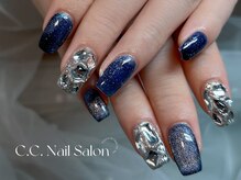 シーシーネイルサロン 池袋(C.C.Nail salon)/マグネット+埋め尽くし