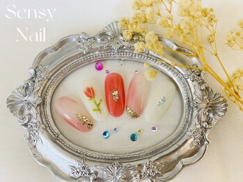 センシー ネイル スタジオ(Sensy Nail Studio)/フラワーアート ニュアンス定額