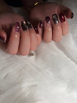 ハートネイル　ニュアンスネイル