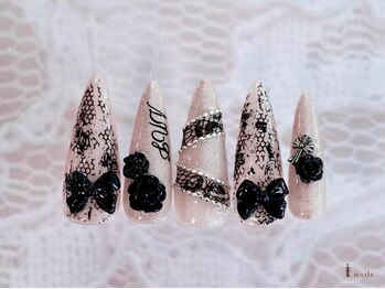 アイネイルズ 横浜WEST店(I-nails)/バラグランジレース¥11500