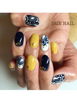 アイリーネイル(IRIE NAIL)/ジェル　手描き4本アート