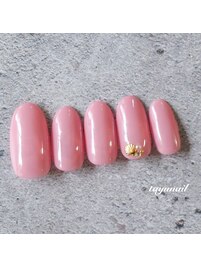 シンプルワンポイントネイル