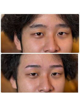 アトリウムオム 博多(ATRIUM HOMME)/乱れた眉も整えると一気に変化