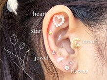 【耳ツボジュエリー セルフパーツ販売中】自宅で気軽に耳つぼケア♪選べるパーツで気分もUP！