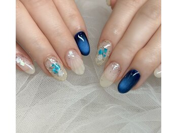 ネイルアンドアイラッシュスタジオ シュシュ(chouchou)/マーメイド・ブルーマグ・シェル