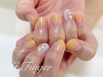 ジーフィンガー 大井町店(G Finger)/シェルがポイントオレンジネイル