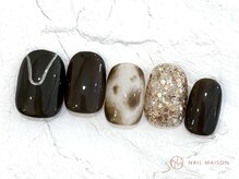 ネイルメゾン 池袋店(NAIL MAISON)/べっ甲ラメ¥6800