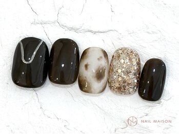 ネイルメゾン 池袋店(NAIL MAISON)/べっ甲ラメ¥6800