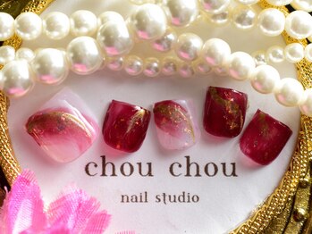ネイルアンドアイラッシュスタジオ シュシュ(chouchou)/フットネイル・・ニュアンス