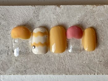 カラ ネイル 中津店(calla nail)/春色ストライプ