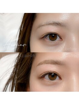 エメ(Aimer)/ラッシュリフト×アイブロウwax