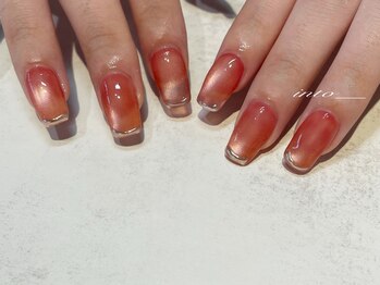 ネイルサロン イントゥ(into_)/プランパーマグ44 ミラーアート