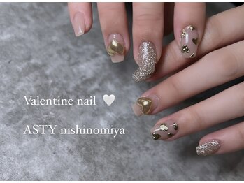 アスティ 西宮店(ASTY)/otonaハートネイル♪
