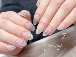 ドライフラワーネイルデザイン