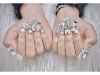 ロング長さだし+アート付け放題