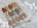 キラキラ春ネイル