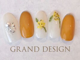 押し花&パールネイル