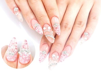 ネイルコレクション ベビーピンク(Baby Pink)/スカルプ放題☆クリアツイード