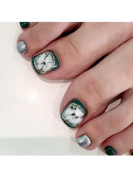 ミント(Mint.)/フットネイル☆大理石