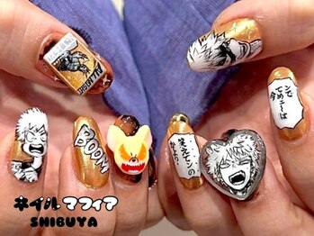 ネイルマフィア 渋谷(NAIL MAFIA)/キャラクターネイル/推しネイル