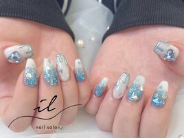 ラメ×グラデーション