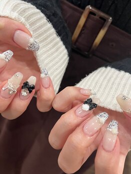 アイシャル(AISHARE)/tweeb nail×ribbon nail
