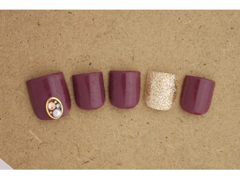 ネイルサロン ブランロール 白金店(Nail Salon Blanl'or)/FOOT ボルドー♪