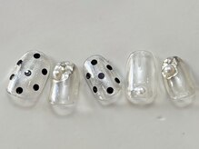 ネイルメゾン 天神店(NAIL MAISON)/ドットシルバークリア¥4550