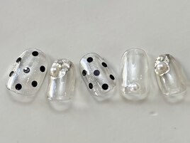 ドットシルバークリア¥4550