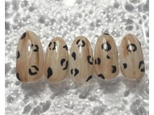 ミュウネイル(miu_nail)/ブラウン×レオパード